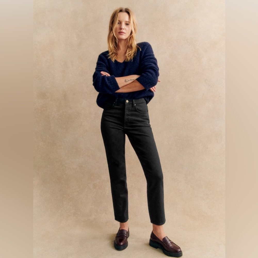NWT Sezane Brut Sexy Jean - Black - Size 26